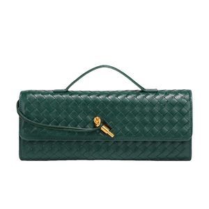 Handwoven Soft Leather Handbag Organ Bag Solid Color Crossbody Handbag :[
